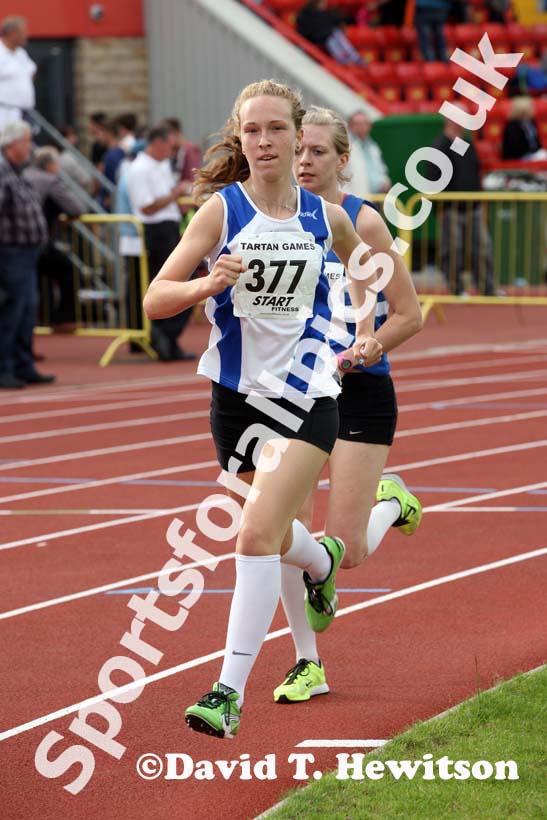 Womens junior1500 metres at the Gateshead Tartan Games Open.